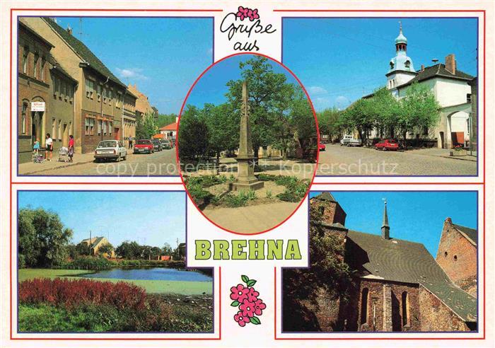 Brehna Anhalt-Bitterfeld Sachsen-Anhalt Hallesche Strasse Postmeilensaeule Ratha