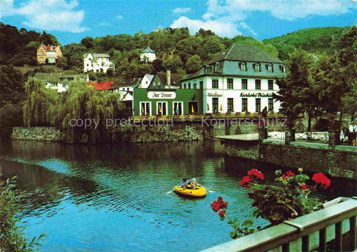 Gemuend Eifel Schleiden NRW Zusammenfluss von Urft und Olef