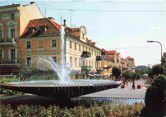 FRANTISKOVY LAZNE Franzensbad Boehmen CZ Narodni trida Nationalstrasse Brunnen