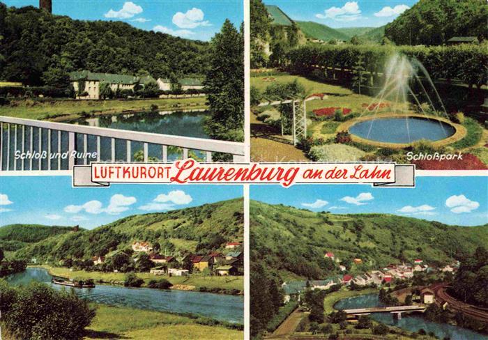 Laurenburg Rhein-Lahn-Kreis Rheinland-Pfalz Schloss Ruine Schlosspark Panorama