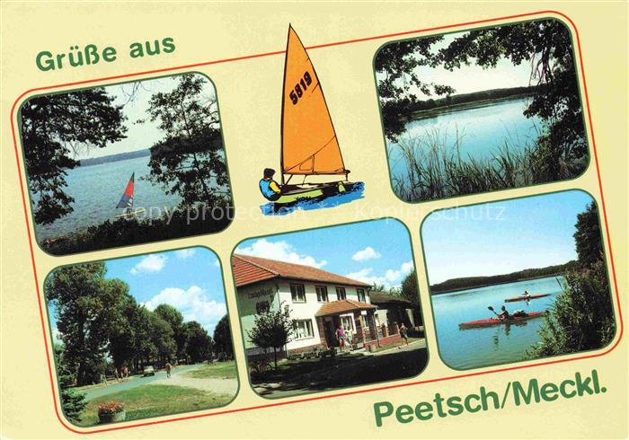 Peetsch Mirow Mecklenburg-Vorpommern Partie am Raetzsee Grosser Peetschsee bei F