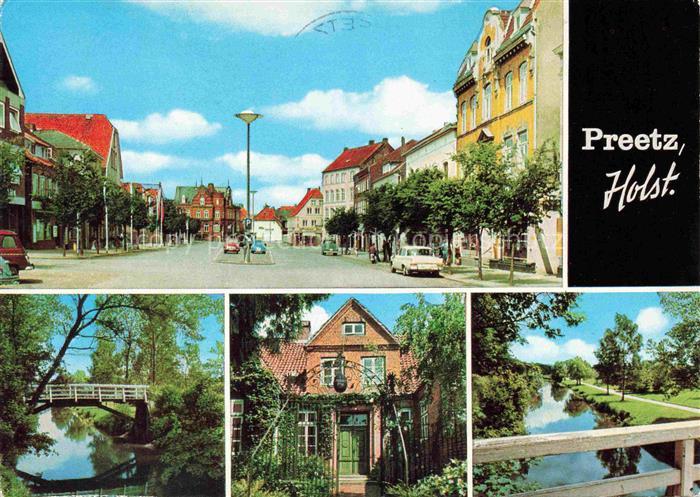 Preetz Holstein Schleswig-Holstein Ortszentrum Altes Wohnhaus Partie am Wasser B