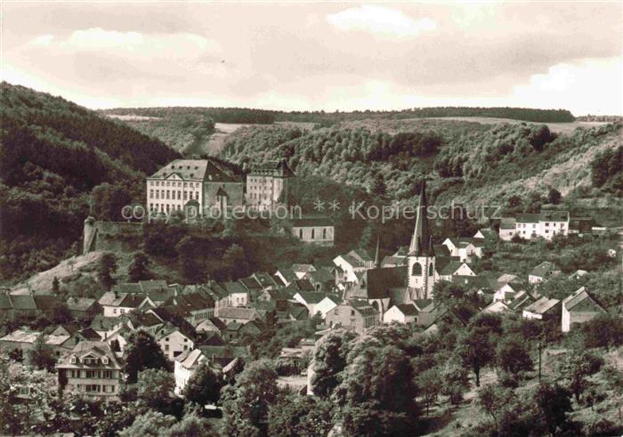 Malberg Eifel Kyllburg Rheinland-Pfalz Panorama Kirche Schloss