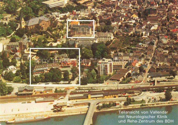 Vallendar Teilansicht mit Neurologischer Klinik und Reha-Zentrum des BDH