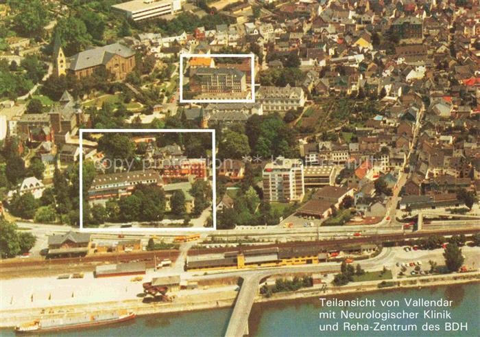 Vallendar Teilansicht mit Neurologischer Klinik und Reha-Zentrum des BDH