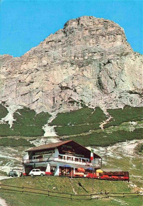 Colfosco in Badia Kolfuschg 1645m Dolomiti IT Rifugio Edelweisshuette Dolomiten