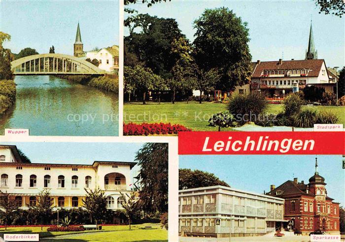 Leichlingen Rheinland NRW Partie an der Wupper Stadtpark Roderbirken Sparkasse