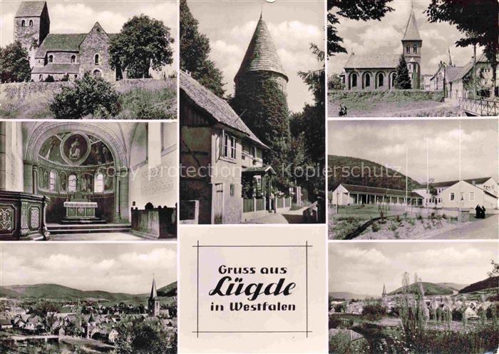 Luegde NRW Teilansichten Kirche Innenansicht Turm