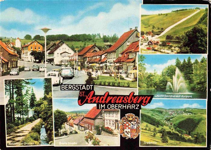 St Andreasberg Harz Niedersachsen Teilansichten Bergtadt Rehberger Graben Sessel