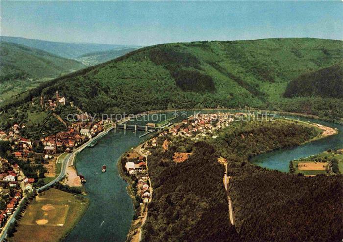 Hirschhorn Neckar Hessen Fliegeraufnahme