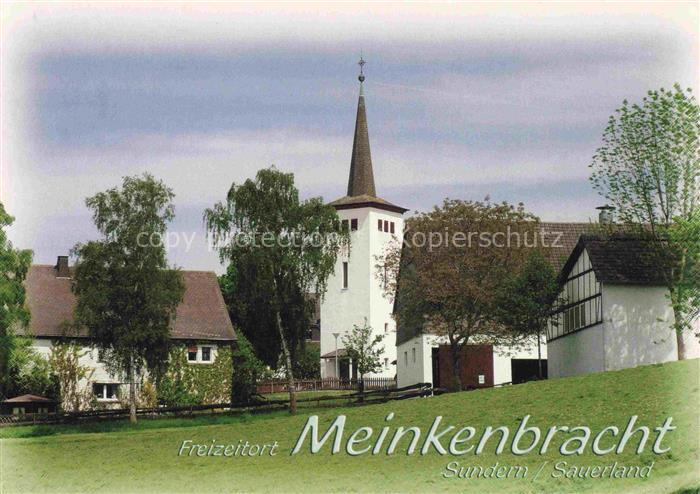 Meinkenbracht Sundern Sauerland NRW Blick zur Kirche