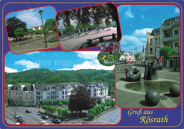 Roesrath Rheinisch-Bergischer-Kreis NRW Motive Stadtzentrum Brunnen