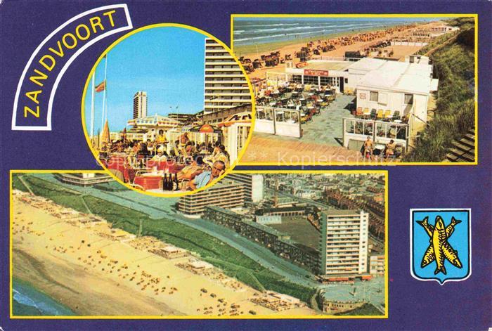 ZANDVOORT-AAN-ZEE Noord Holland NL Restaurant Terrasse Strandgaststaette Luftauf