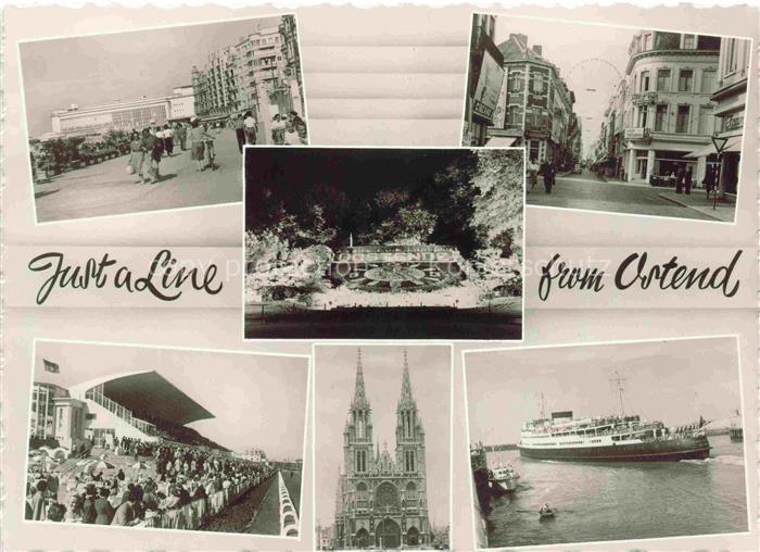 Ostend OSTENDE Oostende West-Vlaanderen Belgie Promenade Zentrum Faehre Kirche P
