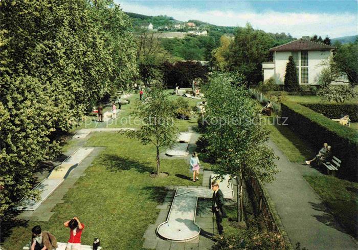 Gemuend Eifel Schleiden NRW Minigolfplatz im Kurpark