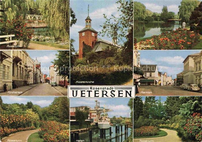Uetersen Pinneberg Schleswig-Holstein Rosarium Kirchenstrasse Klosterkirche Mark