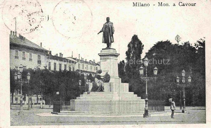 MILANO Mailand IT Monumento a Cavour