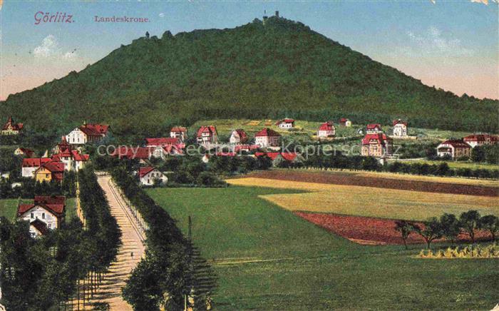 GoeRLITZ  Sachsen Panorama Blick gegen Landeskrone