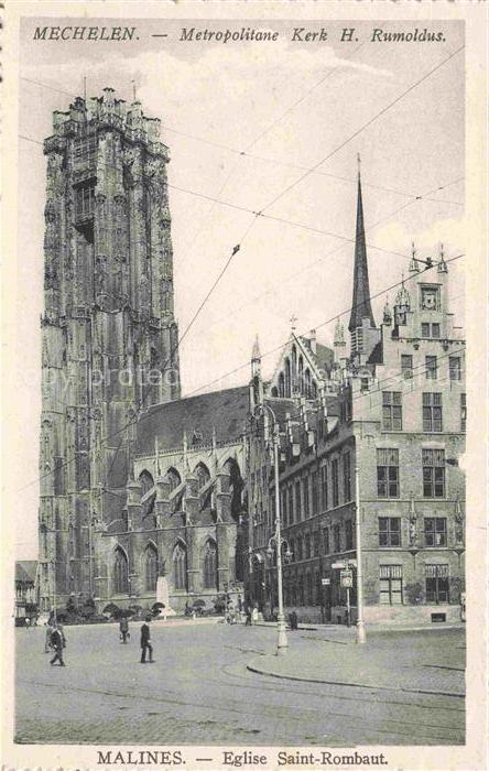 MALINES Mechelen Flandre Belgie Eglise Saint-Rombaut