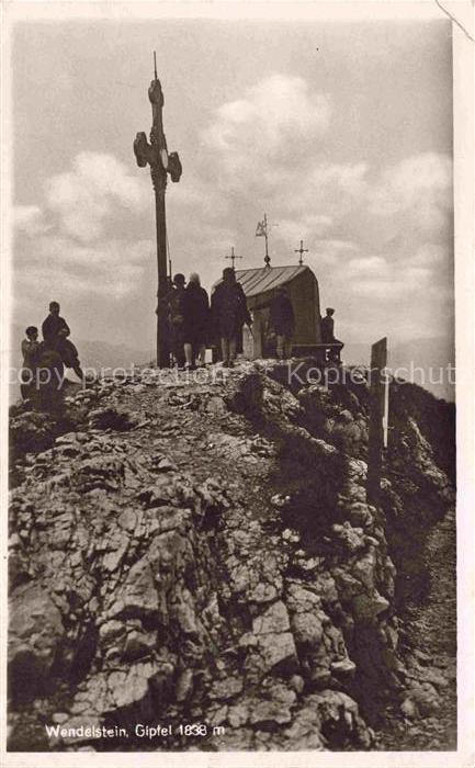Wendelstein 1839m Bayrischzell Bayern Auf dem Gipfel