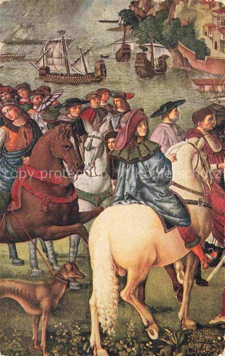 SIENA Toscana IT Libreria del Duomo Pinturicchio Kuenstlerkarte