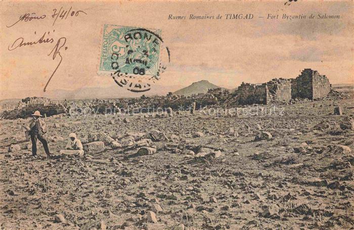 Timgad Algerie Ruines Romaines Fort Byzantin de Salomon