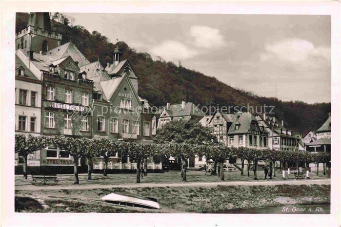 St Goar Rhein Uferpromenade Hotels Cafés