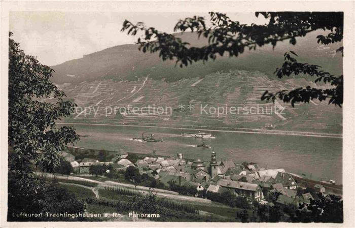 Trechtingshausen Mainz-Bingen Rheinland-Pfalz Panorama Luftkurort