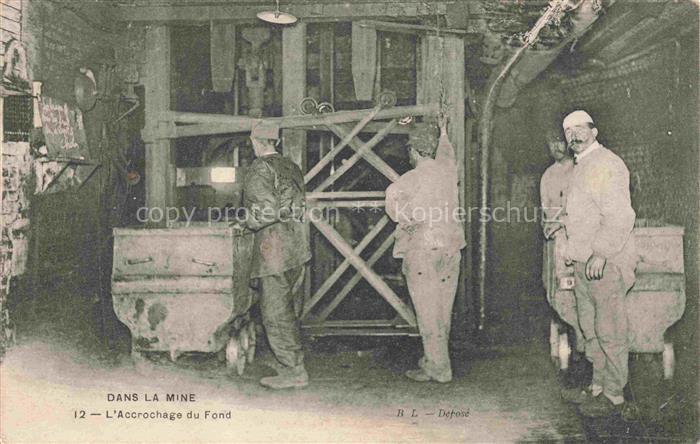 Bergbau Mining Exploitation Miniere Estrazione Mineraria-- Dans la mine L Accroc