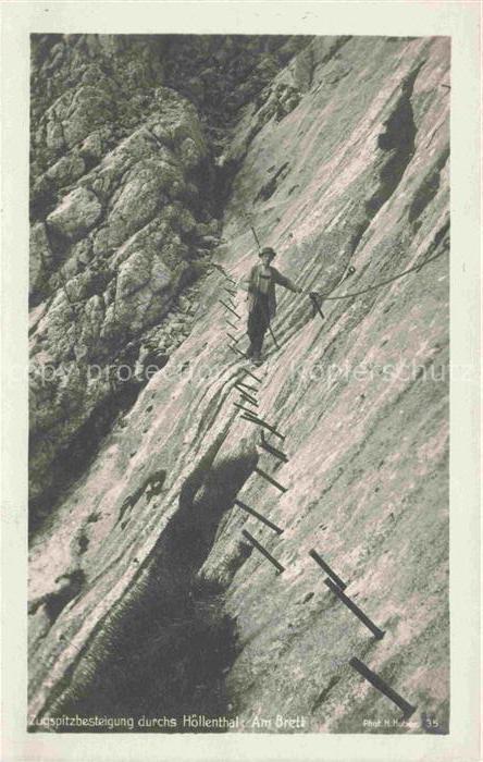 Bergsteigen Klettern Mountaineering Alpinisme Alpinismo-- Zugspitzenbesteigung d