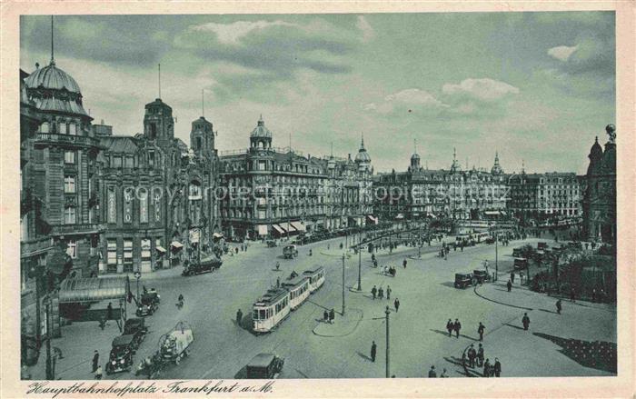 STRAssENBAHN Tramway-- Frankfurt a. Main Hauptbahnhofplatz
