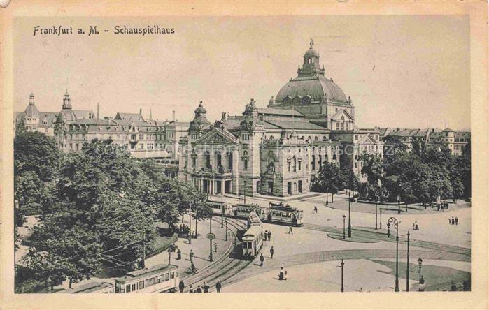 STRAssENBAHN Tramway-- Frankfurt a. Main Schauspielhaus