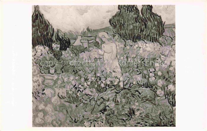 GOGH van Vincent (1853-1890) Kuenstlerkarte Musee du Louvre Mademoisella Gachet