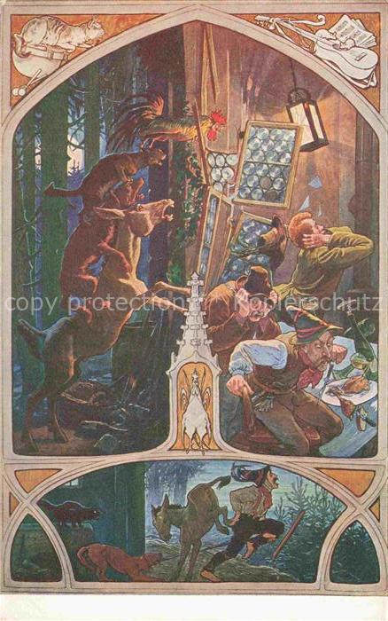 Maerchen Sagen Fairy Tale Conte-- Nr. 18 Bremer Stadtmusikanten