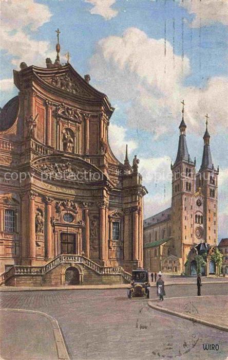 Verlag Wiedemann WIRO Nr. 2933 Wuerzburg Neumunster Dom