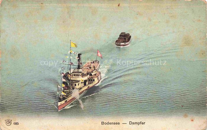 Dampfer Seitenrad Bodensee CTK Nr. 685
