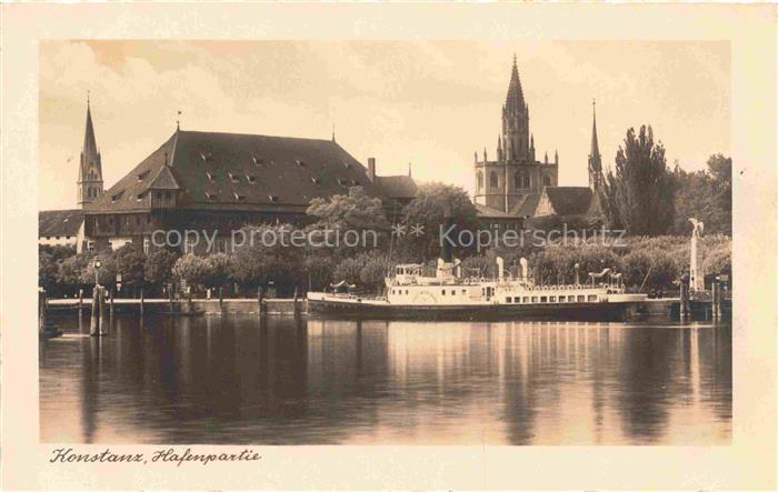 Dampfer Binnenschifffahrt Konstanz Hafenpartie