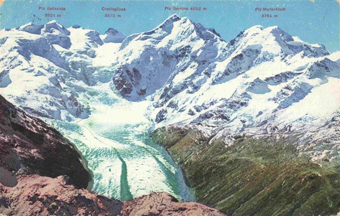 Gletscher Glacier Glaciar Ghiacciaio-- Ober Engadin Berninagruppe Morteratschgle