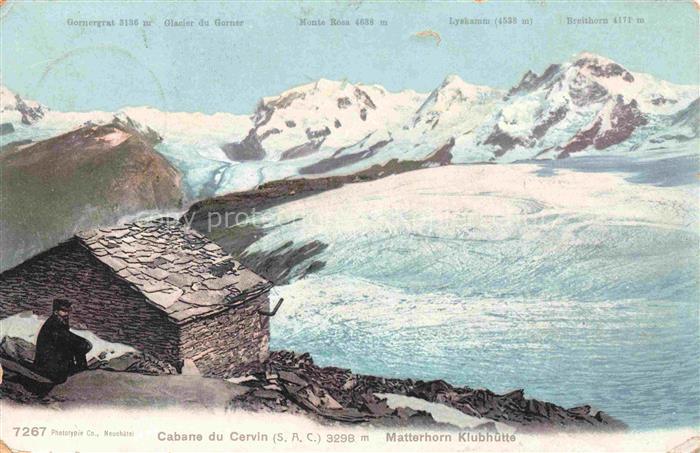 Gletscher Glacier Glaciar Ghiacciaio-- Cabane du Cervin Matterhorn Klubhuette