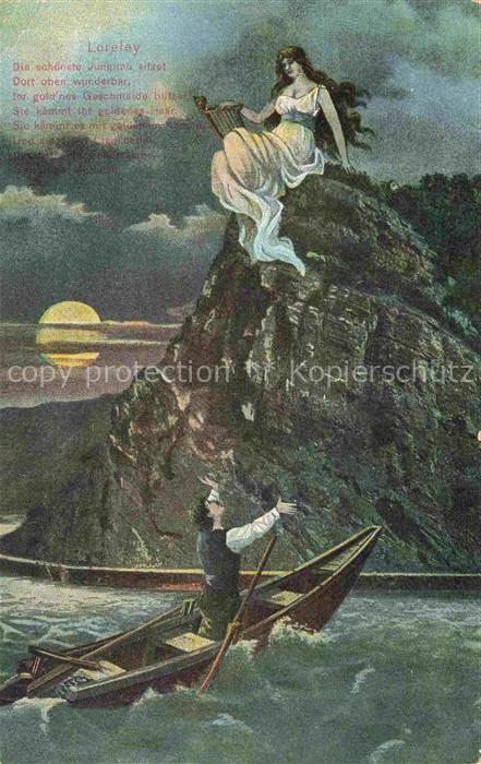 Harfe Harpe-- Loreley Jungfrau Gedicht