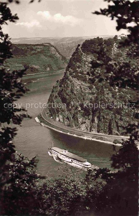 Dampfer Seitenrad Die Loreley Der Rhein