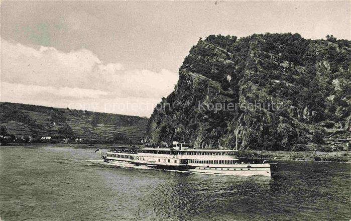 Dampfer Seitenrad Frieden Loreley