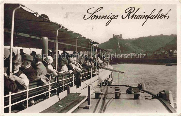 Dampfer Seitenrad Sonnige Rheinfahrt