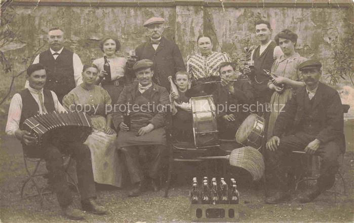 Handorgel Hand Organ Orgue a Main Trommel Gruppenfoto