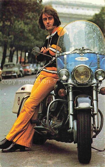 SINGER Chanteur Chanteuse Saenger  Musik Music-- Michel Delpech Motorrad