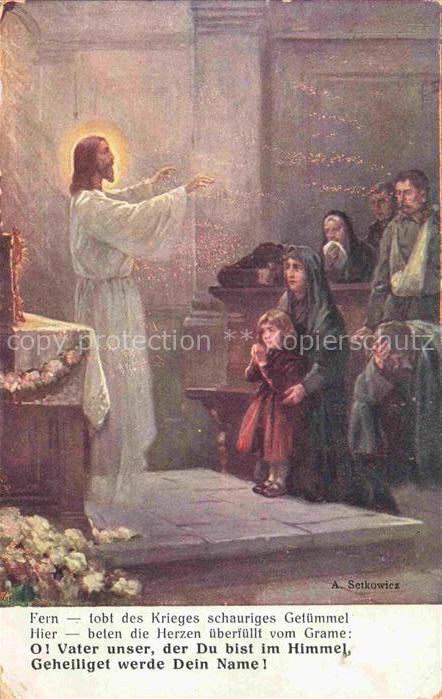 SETKOWICZ A. Kuenstlerkarte Jesus