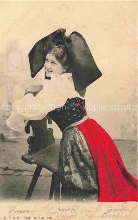 Trachten Alsace Frau