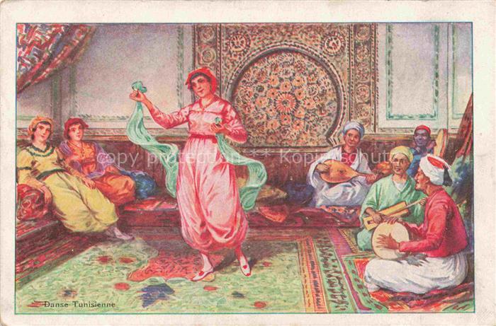 Tanz Taenzer Dance Baile-- Tunisienne Talon Le Galois Bergougnan