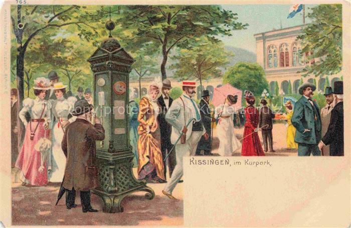 Wetterhaeuschen Wetterstation Weather-House Maison-Meteo-- Kissingen Kurpark Lit