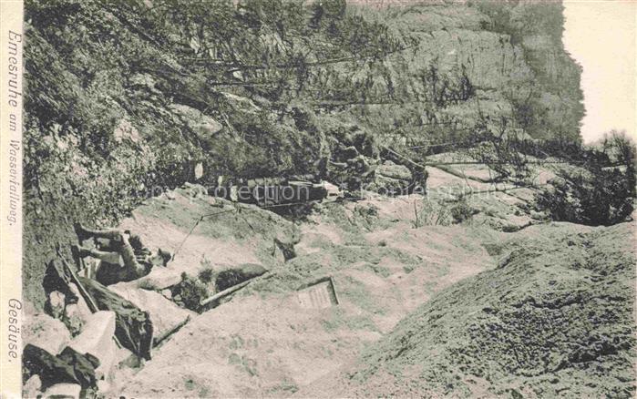 Bergsteigen Klettern Mountaineering Alpinisme Alpinismo-- Emesruhe am Wasserfall